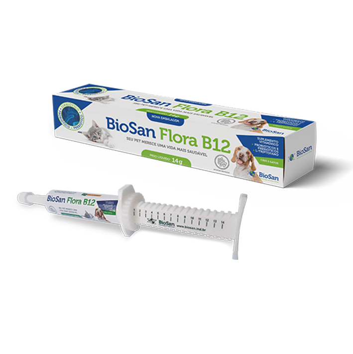 Biosan Flora B12 - Probiótico e Prebiótico 14g